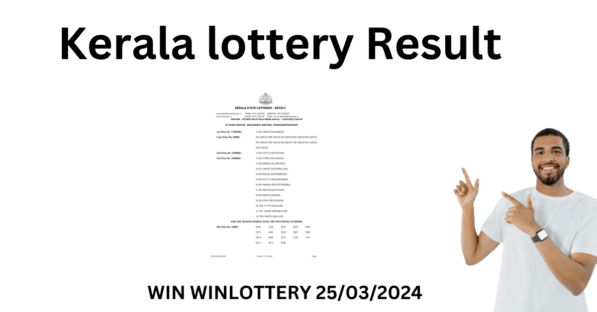 KERALA STATE LOTTERY RESULT
