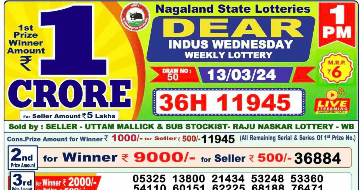 dear lottery result today