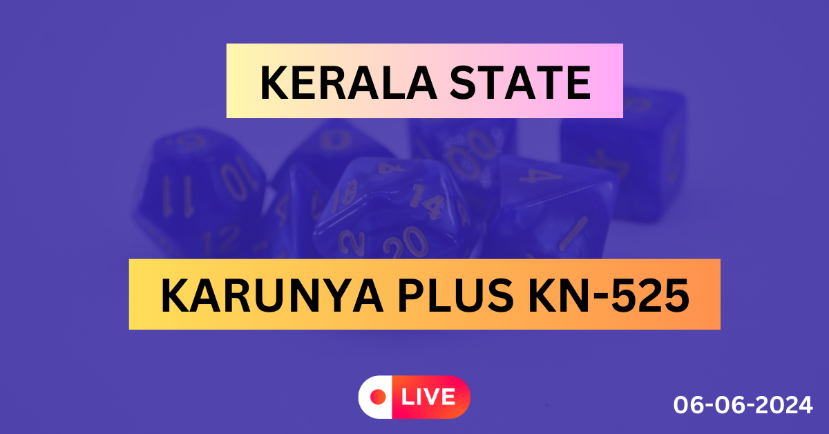 KARUNYA PLUS LIVE LOTTERY RESULT