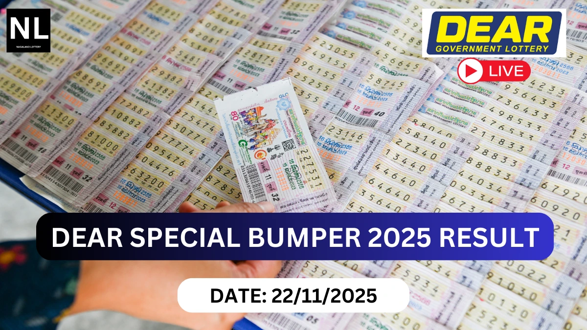 Nagaland State DEAR Special Bumper 2025 Lottery Result 22/11/2025 NAGALAND DEAR SPECIAL BUMPER 2025