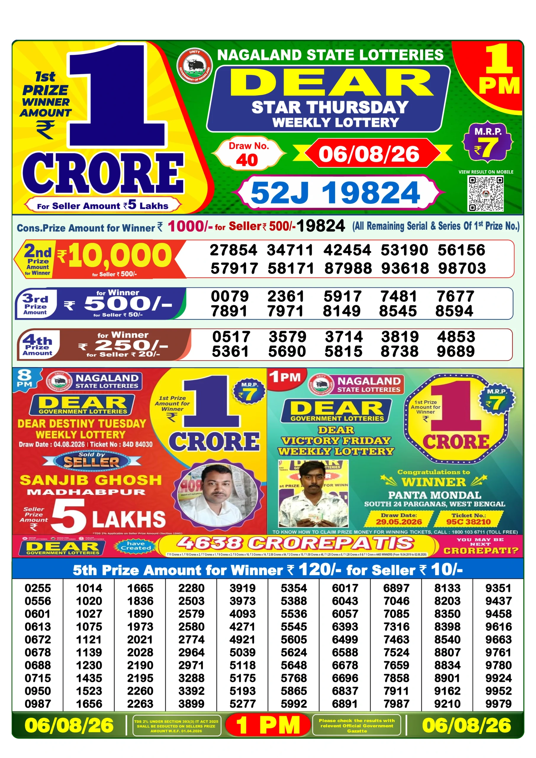 dear lottery 1 pm dear lottery 1 pm
